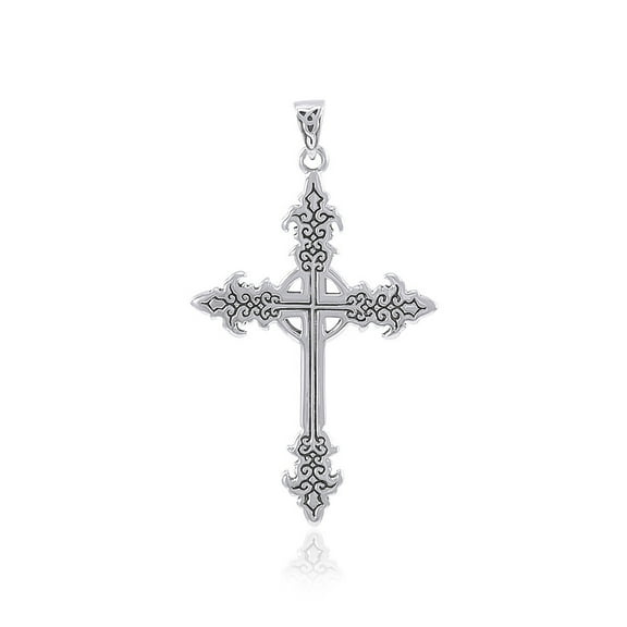 Brigid Ashwood Gothic Cross Pendant 925 Sterling Silver Religious Faith Jewelry