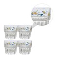 thumbnail image 2 of 4PCS Daisy Glass Cup Pastoral Style Cup Iced Coffee Cup Storage Container, 2 of 8
