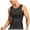 Dark Gray, variant on Racerback Tank Tops Tank Tops Plus Size Men's Shapewear High Elastic Corset Waist Sleeveless Corset Crewneck Tank Tops