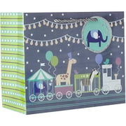 Jillson & Roberts Medium Gift Bags, Baby Train (120 Pcs)