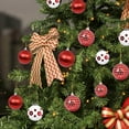 thumbnail image 4 of Clear Glitter Hanging Shatterproof Baubles For Home Christmas Hanging Decorations Large Glass Christmas Ornament Set 12 Stained Glass Frame Window Stain Glass Ornament Mistletoe Ornament Baby Wooden, 4 of 4