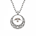 thumbnail image 1 of Geometric Eagle Origa Pattern Necklaces Pendant Retro Moon Stars Jewelry, 1 of 3