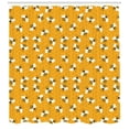thumbnail image 3 of Bee Shower Curtain, Bumble Bees Producing Honey by Filling Honeycombs Cells Themed Graphic Image Print, Fabric Bathroom Set with Hooks, 69W X 70L Inches, Multicolor, by Ambesonne, 3 of 3
