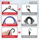 thumbnail image 2 of Workpro Cuerda elástica de 24 pulgadas con gancho de aleación de aluminio, paquete de 4 correas de goma superiores resistentes, cuerda elástica fuerte para tienda al aire libre, portaequipajes, campin, 2 of 8