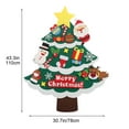 thumbnail image 4 of Horivan 3D Felt Christmas Tree Wall Hanging DIY Craft Kit for Holiday Home Decor Interactive Educational Activity with Non-Woven Fabric Pieces Fun Christmas Crafts for Family, 4 of 4