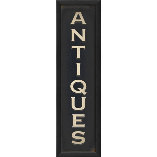 The Artwork Factory Antiques Framed Textual Art Walmart Com Walmart Com