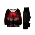 thumbnail image 2 of Cozy Comfy Matching Family Halloween Pajamas PJs Set, Cute Pumpkin Ghost Long Sleeve Loungewear Sleepwear Nightwear Gifts, 2 of 6