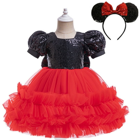 Baby Girl Princess Tutu Dress Birthday Photo Shoot with Headband
