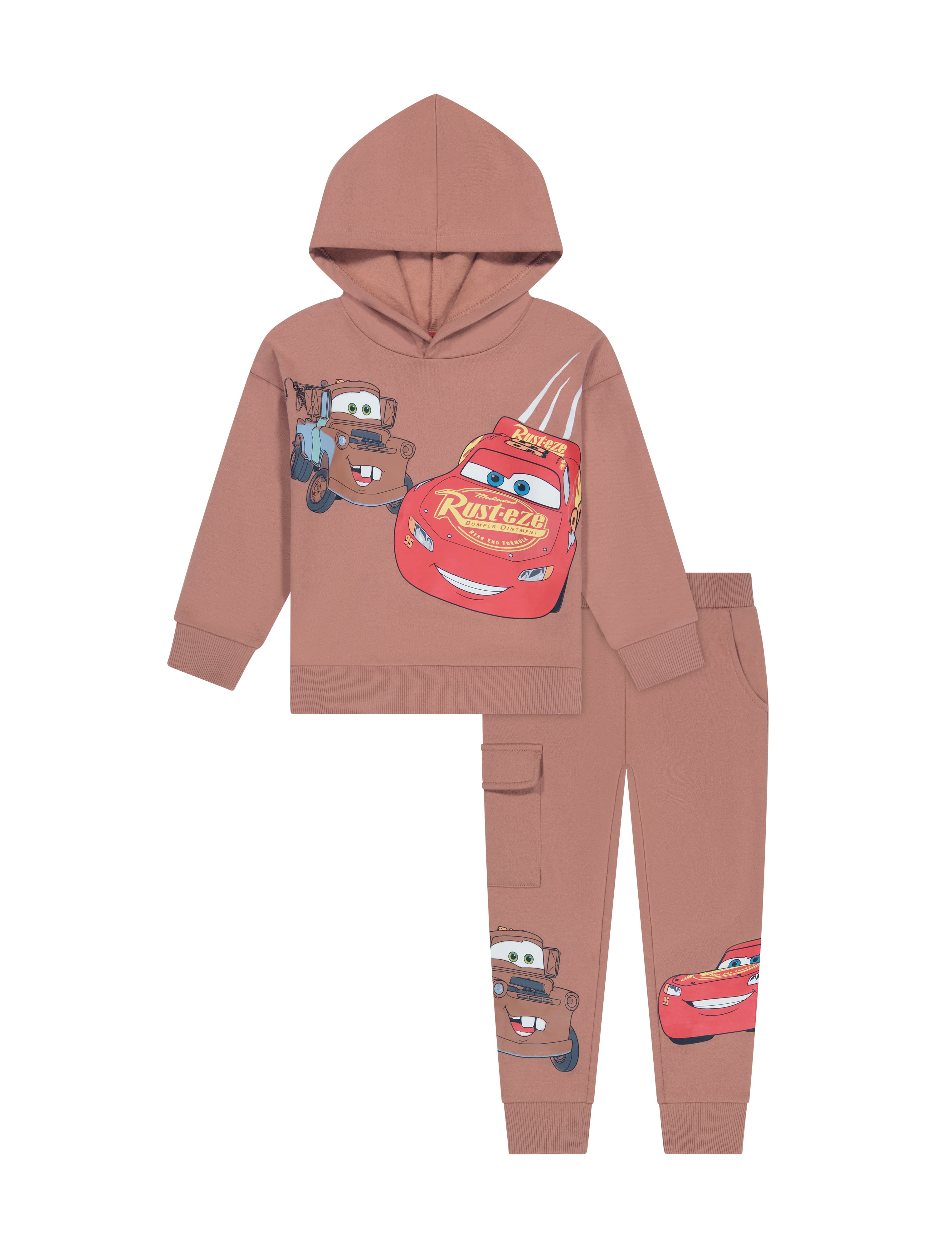 Cars Toddler Boy Hoodie and Joggers Set, Sizes 12M-5T