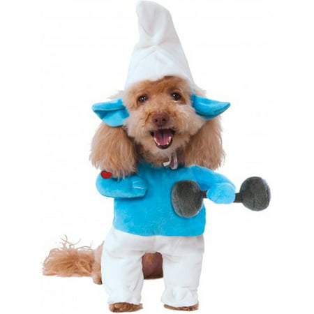 Walking Heft Smurf The Smurfs Strong Smurf Pet Dog Cat Halloween Costume