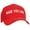 Red, variant on Adult Embroidered Made You Look Structured Adjustable Cap - Red