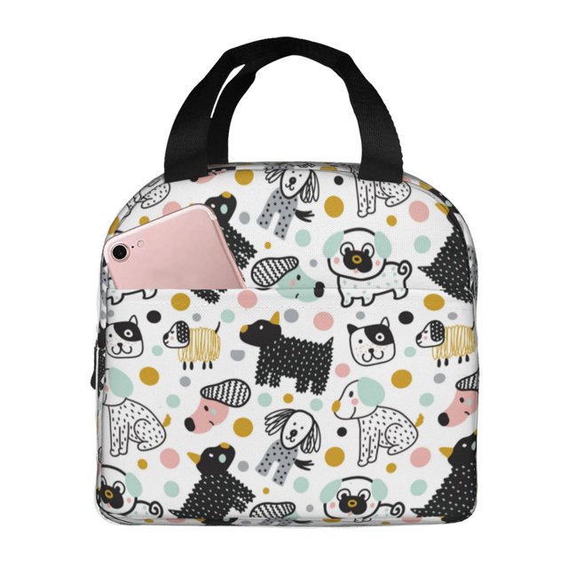 Disketp Funny Puppy Bolsa Térmica para Almuerzo para Hombre y Mujer, Ideal para Trabajo, Senderismo y Picnic