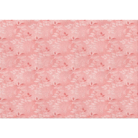 Ahgly Company Indoor Rectangle Patterned Pastel Red Pink Area Rugs, 5' x 7'