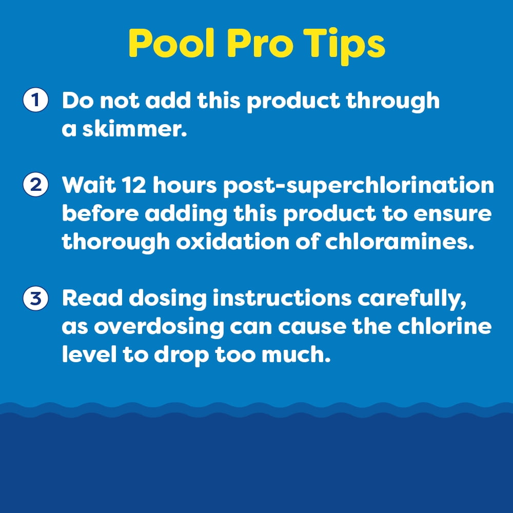In The Swim Chlorine Neutralizer For Swimming Pools - Quickly Reduces Chlorine Sanitizer Levels -  90% Sodium Thiosulfate - 40 Pounds U088040040AE
