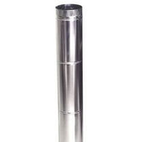 GAF Master Flow 5 in. x 5 ft. Beaded Round Metal Duct Pipe (Pack of 10)