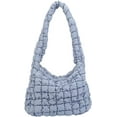 thumbnail image 1 of Puffer Shoulder Bag for Women Quilted Puffy Lightweight Nylon Handbag Large Padded Soft Purse, 1 of 7