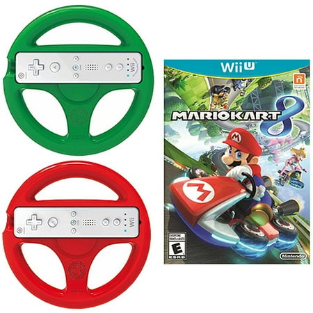 Mario Kart 8 Game Bundle with Racing Wheel (WiiU)
