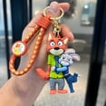 thumbnail image 2 of Zootopia Anime Keychain, Accessories for Backpack, Handbag, Purse Decoration, 2 of 3