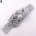 thumbnail image 3 of Ruanlalo Beautiful Lace Flower Rose Bead Hairband Newborn Baby Headband Hair Accessory White, 3 of 6