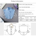 thumbnail image 3 of YooGuoGuo Striped Detachable Fake Collar Half Shirt Blouse Dickey Collar Faux False Collar Elegant for Women Girls, 3 of 6