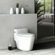 thumbnail image 4 of Juego de escobilla de baño juego de soporte para escobilla de limpieza con base de acero inoxidable escobilla de baño limpieza de cepillo de ducha plateado ANGGREK  Otros, 4 of 5