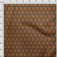 thumbnail image 3 of oneOone Viscose Jersey Fabric Spiral & Floral Block Decor Fabric Printed BTY 60 Inch Wide, 3 of 4
