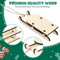 thumbnail image 2 of SHISUYAN 6pcs Mini Sleighs Miniature Wooden Mini Sleighs Kit Tabletop Wood Sleighs, 2 of 8