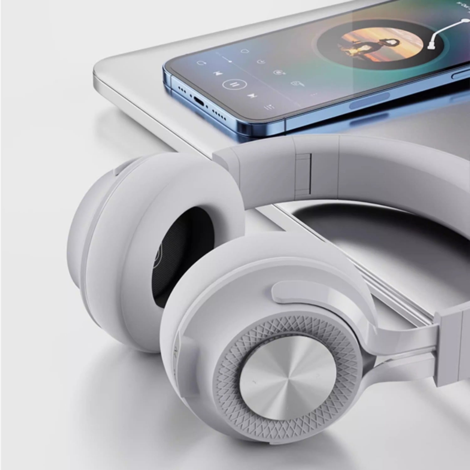 Fingertime Wireless Bluetooth Headphones for Sports & Gym, Over-Ear Headset with Microphone for Students, Fashion Noise Cancelling