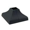 thumbnail image 5 of Interlocking Post Cover Skirt Shoe for 1X1 Inch Post with 3.5X3.5 Inches Base Mounting Plate - Fast Install on Feet of Porch, Stair Handrail, Railing, Fence (1-Pack, White), 5 of 9