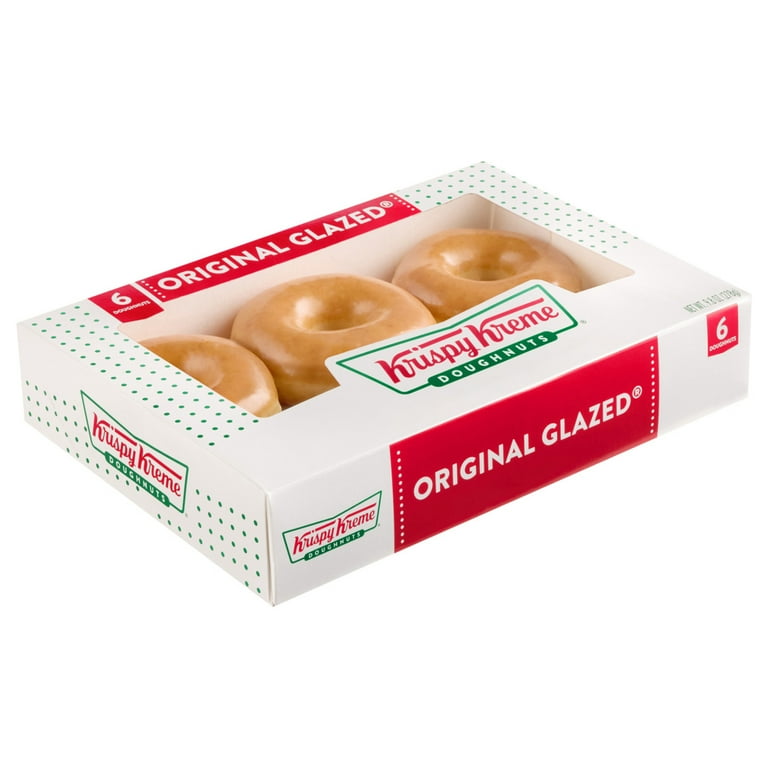 Krispy Kreme Original Glazed Donuts, Fresh Daily, 6 Count
