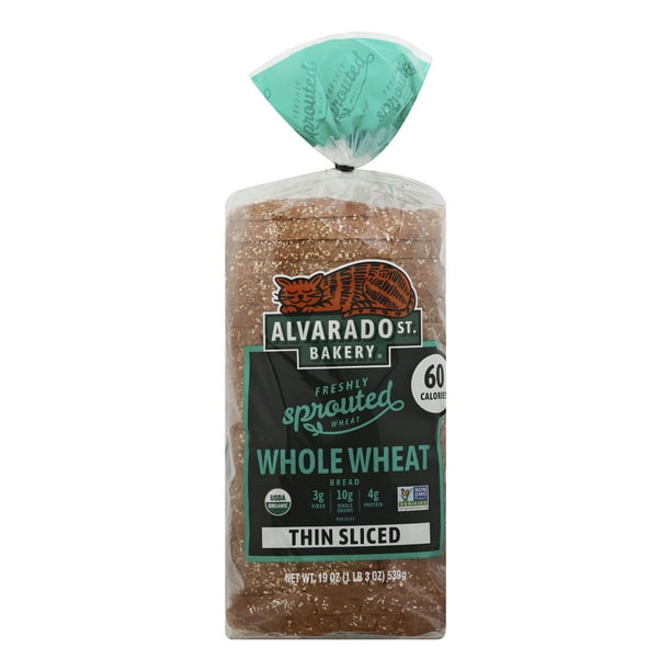 Alvarado St. Bakery Thin Sliced Sprouted Whole Wheat Bread, 19 Ounce