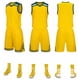 thumbnail image 2 of Conjunto de uniforme de baloncesto, camiseta estampada para hombres y mujeres, uniforme de equipo de competición deportiva de entrenamiento para niños, camiseta de estudiante universitario al, 2 of 5