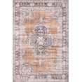 thumbnail image 6 of Well Woven Mareva Machine Washable Rust Orange Vintage Oriental Medallion Area Rug, 6 of 6