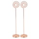 thumbnail image 4 of Soporte para números de mesa, soporte para fotos con tecnología de galvanoplastia, redondo, de Metal, estable, semicírculo, convexo, 200mm, 2 uds., 4 of 8