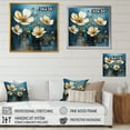 thumbnail image 4 of Designart "Buttercups Against Canvas" Buttercups Floater Framed Wall Art Prints, 4 of 5