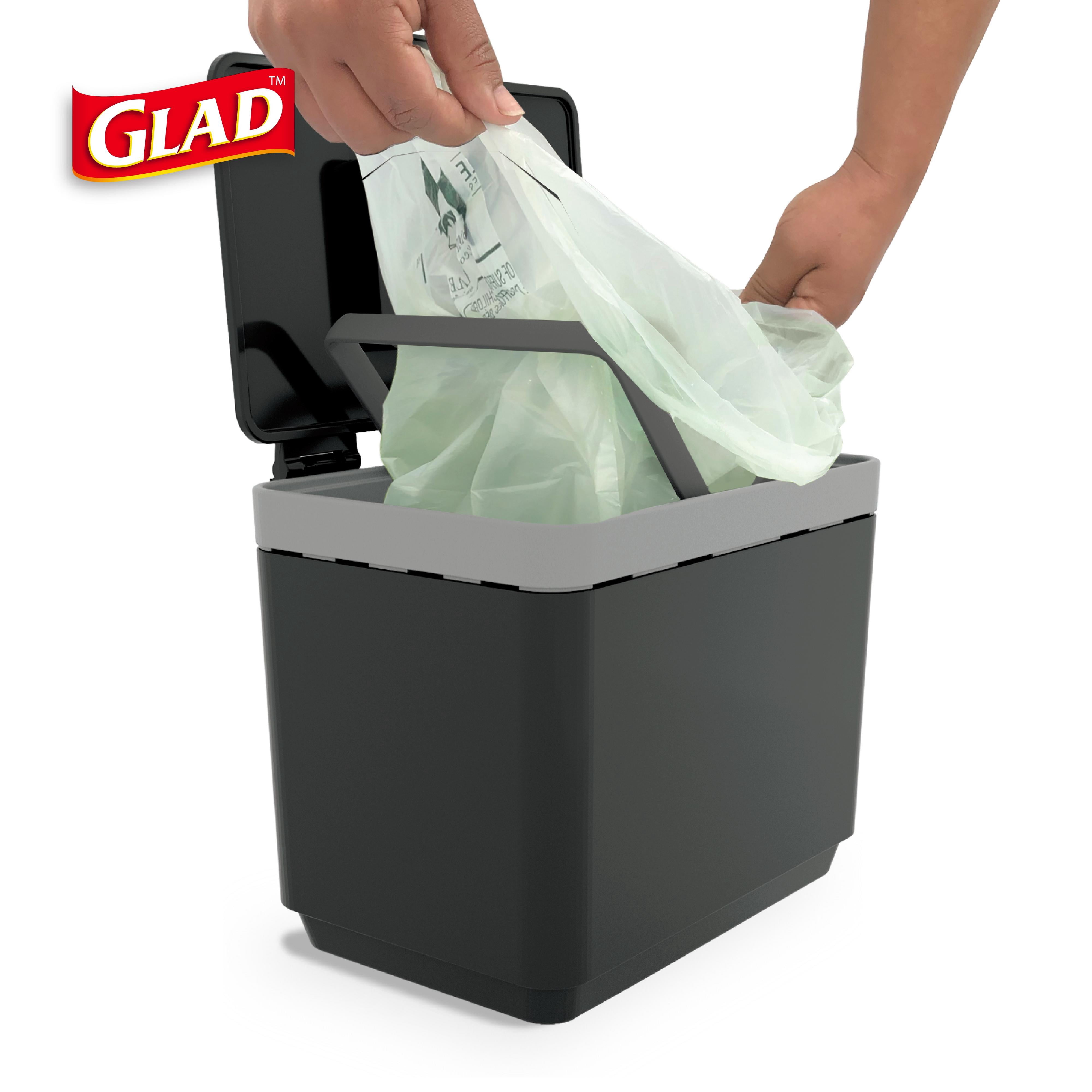 Glad 1.5 Gallon Countertop Compost Bin - Gray