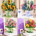 thumbnail image 5 of PTSPLLMY 3D Mother's Day Flower Pop-Up Card, Jumbo Tulip Flower Pop-Up Card – Detachable 3D Standing Paper Bouquet – Everlasting Mother's Day for Mom & Grandma Forever Bloom Love(Sunflower), 5 of 5
