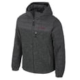 thumbnail image 2 of Men's Colosseum Charcoal LSU Tigers Nightman Full-Zip Hoodie Puffer Jacket, 2 of 3
