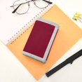 thumbnail image 7 of JIALIOU Nylon Trifold Card Wallet with ID Window Zipper Pocket for Men Women Teen Burgundy, 7 of 7