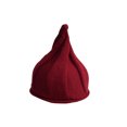 thumbnail image 1 of Bonnet Tricoté Pointu d'Hiver pour Enfants Garçon Fille Chapeau Torsadé (Rouge Violacé), 1 of 5