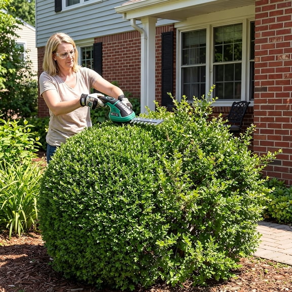 2-in-1 Wireless Electric Hedge Trimmer & Grass Shear, 7.2V Handheld Shrubbery Cutter, Type-C Rechargeable Cordless Hedge Trimmer for Lawn & Hedge Maintenance