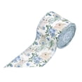 thumbnail image 3 of Fiocias Easter Ribbon for Gift Wrapping, Decorative Ribbon with Wire Edge, High-quality Polyester, Floral Pattern for Gift Decorating, Wreath Making, Table De Blue, 3 of 8