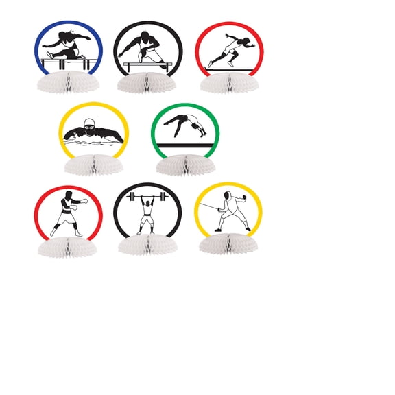 96 Pieces Summer Sports Mini Centerpieces Table Top Decoration 4.25"