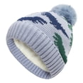 thumbnail image 3 of QASIEATN Women's Daily Clothing Essentials Women's Knitted Hat Dinosaur Wool Hat With Velvet Warm Winter Hat Winter Must Have Accessories, 3 of 5