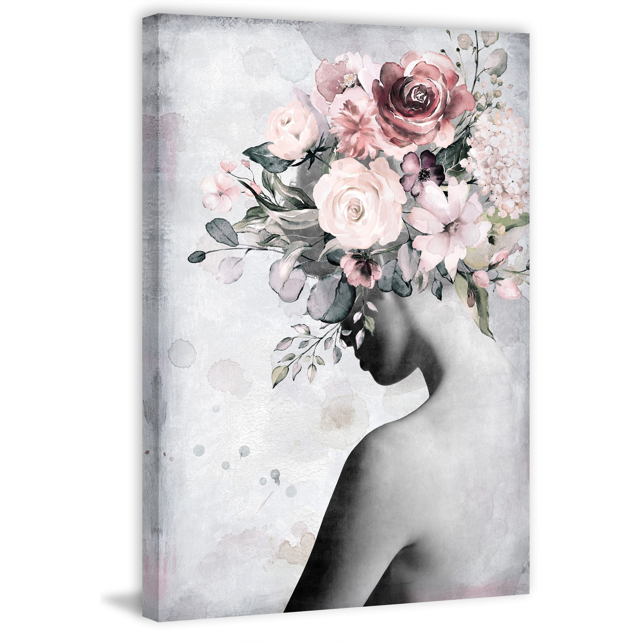Marmont Hill Fresh Floral Crown Canvas Wall Art