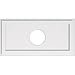 thumbnail image 3 of Ekena Millwork CMP34X17RE-07000 7 in. ID x 11.75 in. Rectangle Architectural Grade PVC Contemporain Plafond Médaillon, 3 of 4