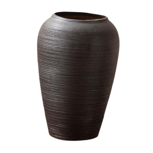 Jarrón de cerámica para flores, moderno y decorativo, para ramo de granja, para entrada, mueble de TV, mesita de noche, mesa de comedor. M