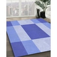 thumbnail image 2 of Ahgly Company Indoor Rectangle Patterned Jeans Blue Area Rugs, 2' x 5', 2 of 6