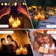 thumbnail image 3 of Lámpara de vela electrónica Velas parpadeantes sin llama con mando a distancia, 3 unidades, funciona con pilas, velas LED realistas, iluminación cálida, 2 modos de iluminación, 5 niveles de brillo, fu Neoglint Lámpara de vela electrónica, 3 of 7