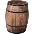 thumbnail image 2 of Wooden Barrel Planter Oak Aging Barrels bar Barrel Succulent Pot Small Wooden Bucket Gardening Planter Barrel Shape Plant Pot Wine Barrel for bar Whisky Floor Trim Antique$$Garden & Patio, 2 of 9